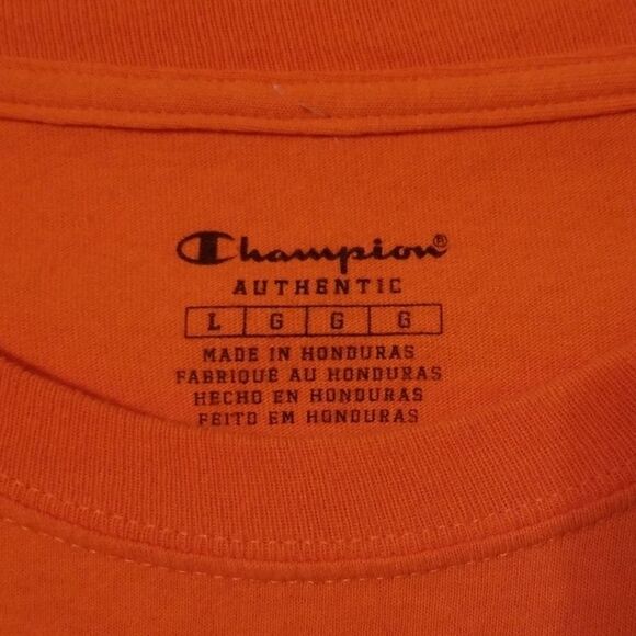 Nwot Champion orange tee  - Picture 3 of 4